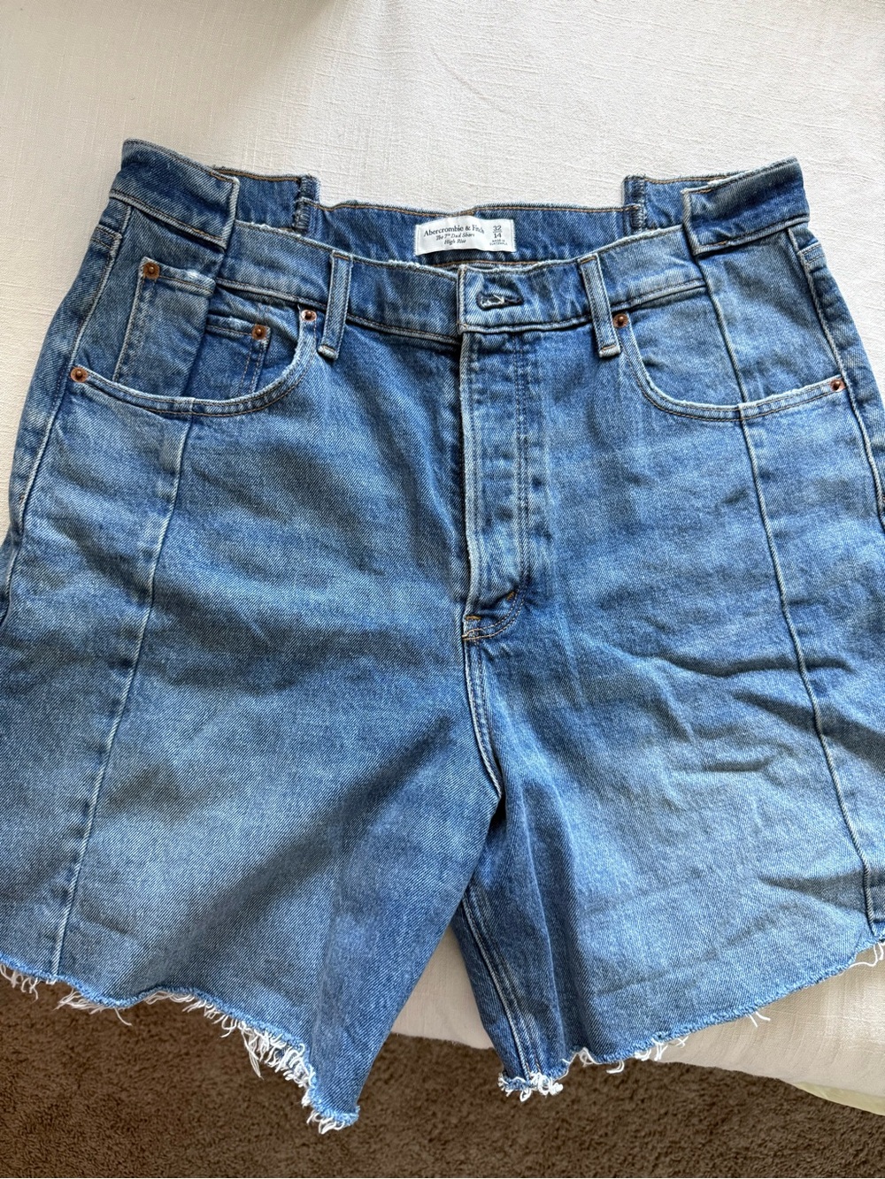 Abercrombie & Fitch Blue Denim Women's Jean Shorts